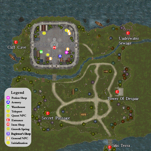 Packaged Castle Cronous expanded local map